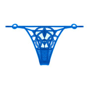 Lila Mesh & Lace Thong